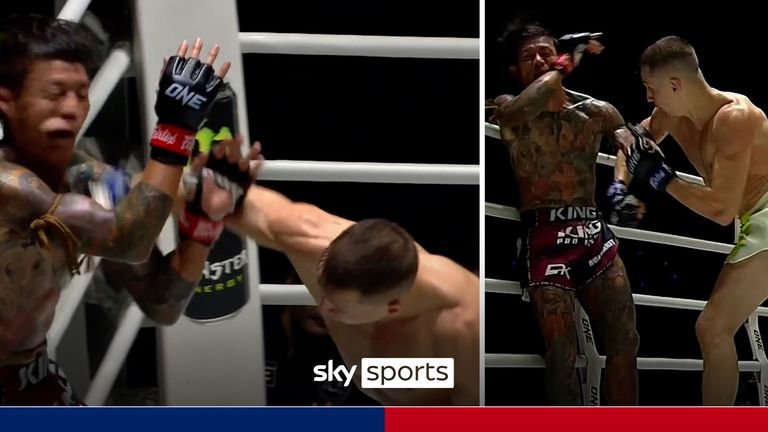 'Crumbled him! Starced him!' | HUGE highlight reel knockout! 